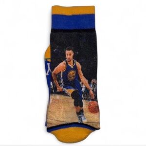 Stance NBA Stephen Curry Youth Socks Golden State Warriors Blue Gold Size L